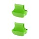 thumbnail image 4 of Fregadero de cocina de doble cara Advancent soporte de esponja bolsa paños para platos de drenaje cesta Verde 2piezas, 4 of 5