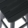 thumbnail image 5 of Costaelm Paradise 24" Outdoor Patio HDPE Square Counter High Backless Bar Stool, Black, 5 of 8