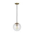 thumbnail image 2 of Sea Gull Lighting 6601801 Leo 1 Light 10" Wide Pendant, 2 of 3