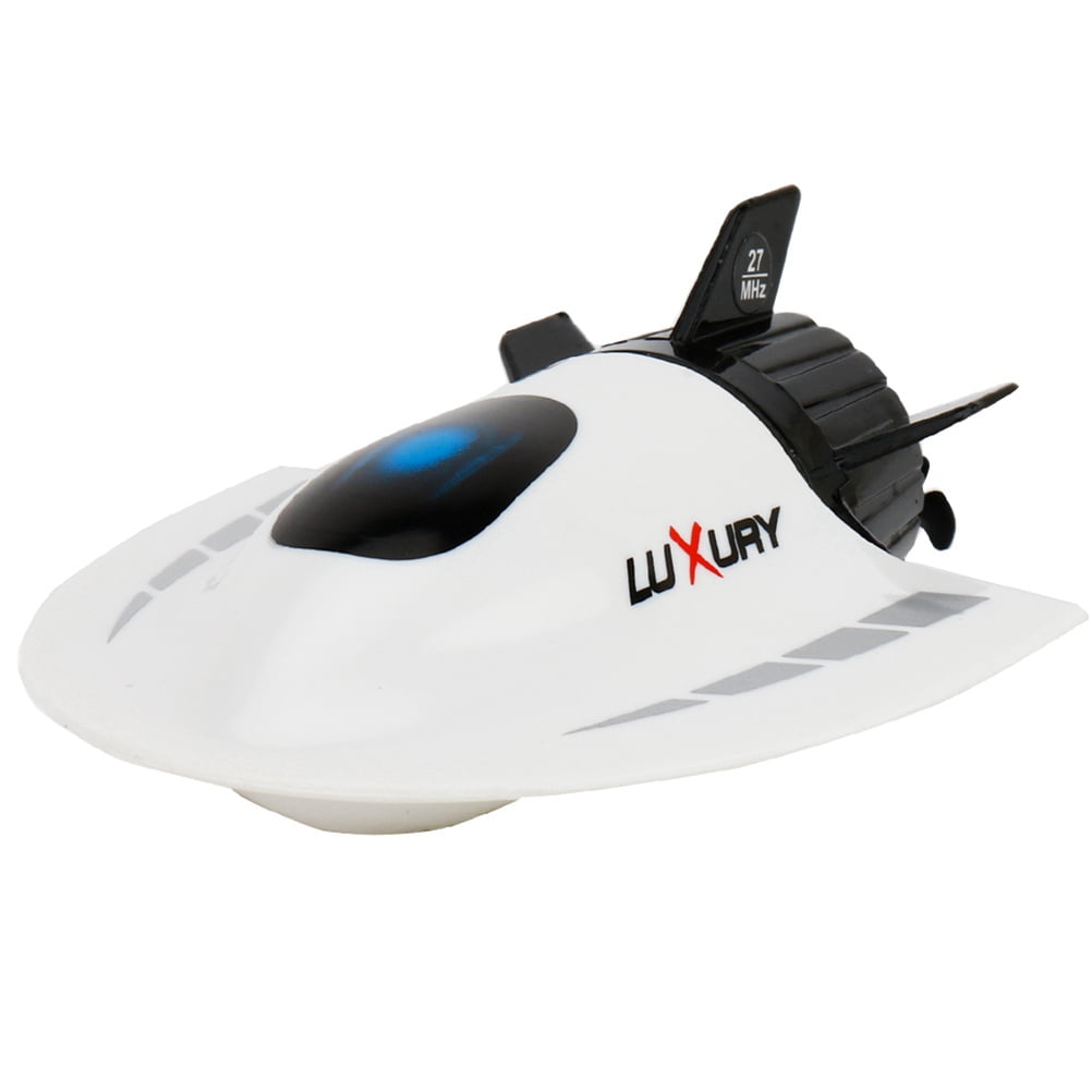 Mini RC Sub Submarine Remote Control Under Water Boat Ship Kids Gift Toy White 