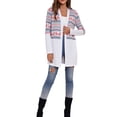 thumbnail image 1 of Wangsaura Female Long Coat, Long Sleeve Cardigan Jacket Blouse, 1 of 7
