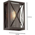 thumbnail image 3 of 87301-SB Designers Fountain High Line - One Light Wall Sconce, 3 of 5