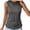 Dark Gray, variant on HUJlwoi Womens Tank Tops Ruched with Boat Neck Tunic Shirts Fashionable Solid Color Pocket Blouses Summer Wrokout Casual Sleeveless Clothes