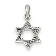 thumbnail image 1 of Beautiful Sterling Silver Antiqued Star of David Charm, 1 of 2