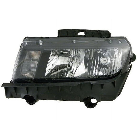 Left Driver Side Halogen Headlight Assembly - Compatible with 2014 - 2015 Chevy Camaro