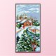 thumbnail image 1 of Cuadros Decorativos Bordado completo Hilo de algodón ecológico Kit de punto de cruz de invierno impreso de 14 quilates (F070) Wdftyju embutido en tela, 1 of 1