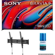 Sony K75XR90 75 Inch XR90 Series Bravia Mini LED HDR QLED 4K Google TV with a Walts TV Large/Extra Large Tilt Mount for 43"-90" Compatible TV's and Walts HDTV Screen Cleaner Kit (2024)