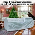thumbnail image 3 of ALUVIERA Up to 9ft Christmas Tree Storage Bag Umbrella Storage bag Fits Tall Artificial Disassembled Trees with Reinforced Handles（White,5PCS）, 3 of 4