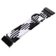 thumbnail image 4 of Correa de repuesto para reloj de nailon, tejido elástico y transpirable, correa de reloj con hebilla ajustable de 26mm para Vertix 2, negro y blanco, 4 of 10