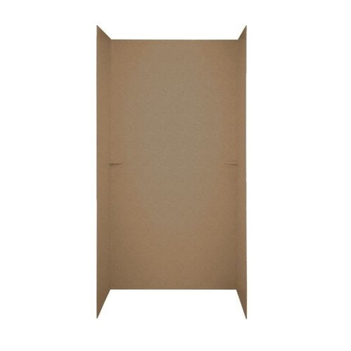 Swan Solid Surface 72'' x 60'' x 36'' Three Panel Shower Wall
