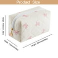 thumbnail image 2 of Soda Candy Makeup Bag Travel Toiletry Bag for Women Small Cosmetic Bags Cute Quilted Cotton Makeup Pouch Zipper Floral Portable Storage Cosmetic Travel Cloth Bag, 2 of 8