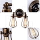 thumbnail image 5 of Lámpara de pared industrial de tubo de metal, lámpara de vapor estilo punk rústico retro con instalación rápida y sencilla para puertas, cocinas y casas de campo, casquillo de baquelita y hierro, 5 of 5