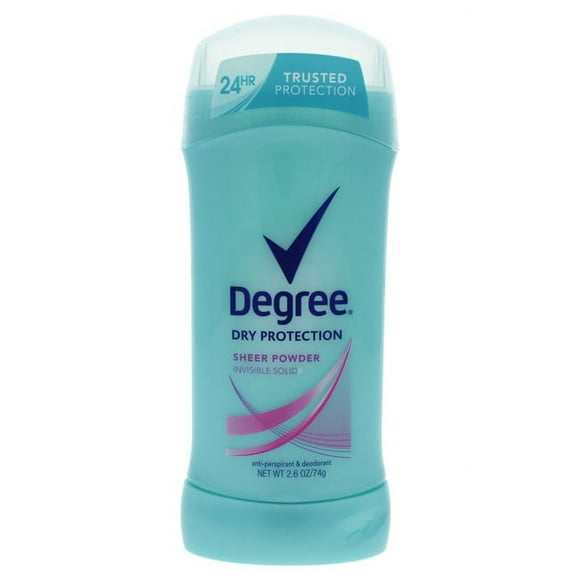 Déodorant Sensible au Corps Solide Invisible en Poudre Pure par Degree pour Femmes - 2,6 oz de Déodorant en Poudre