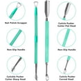 thumbnail image 3 of TEMOGU-Cuticle Trimmer with Pusher and Scissors, Remover Professional Durable Pedicure Manicure Tools, Stainless Steel Cuticle Nipper Cutter Clipper Nail Tools (Green), 3 of 4