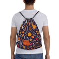 thumbnail image 2 of Drawstring Backpack - Whimsical Autumn Forest Splash Proof Small Drawstring Gym Bag for Women Men, Cinch Sports String Bag Backpack for Travel Swimming Beach, 2 of 8