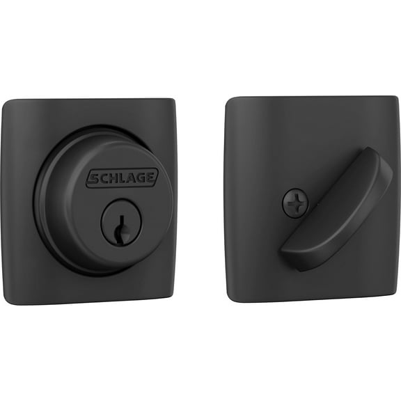 Schlage B60DLT622 Schlage B60 DLT Single Cylinder Keyed Entry Grade 1 Deadbolt with Decorative Dalton Rose from The B Series