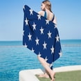 thumbnail image 5 of Oversized Beach Towel Microfiber Large Bath Towels Quick Dry Sand Free Travel Beach Towel Blue Stars 60"x30" Swim Pool Yoga Camping Towel Adults, 5 of 6
