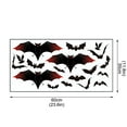 thumbnail image 3 of Agiferg Halloween Theme Series Wall Sticker Funny Red Bat Window Glass Sticker, 3 of 8