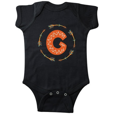 

Inktastic Monogram Letter G Tribal Arrow Gift Baby Boy or Baby Girl Bodysuit