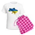 thumbnail image 5 of CafePress - Ukraine Pride Love Ukrainian Flag Pajamas - Women's Short Sleeve Print T-Shirt and Pants Light Cotton Pajama Set, 5 of 7