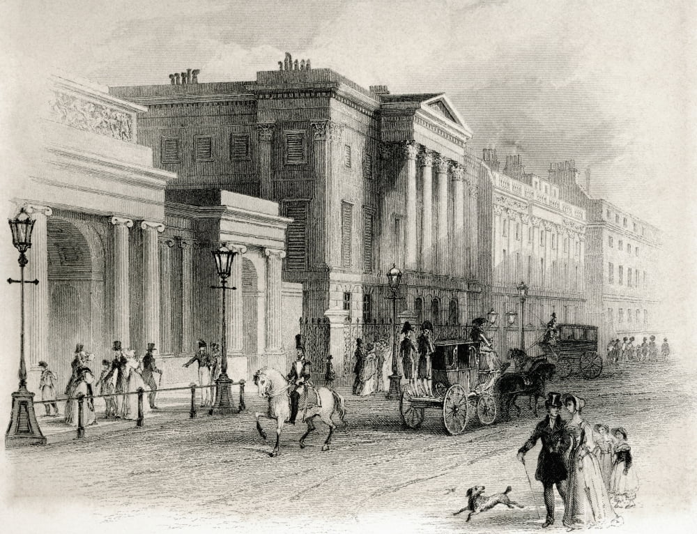 Apsley House Also Known As Number One London England In The 19Th Century Former Residence Of The Dukes Of Wellington From Life And Campaigns Of Arthur Duke Of Wellington Published 1841 Canvas Art - Ke