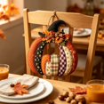 thumbnail image 6 of 1 Piece Pumpkin Shaped Wooden Hanging Sign, 2D Single Side Printed Pendant, Rustic Wall Door Decor for Halloween Thanksgiving Fall Holiday Home Party Decoration, 6 of 7