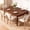 Natural, variant on YIKEMA Mid Century Modern Solid Wooden Upholstered Dining Side Chairs, Walnut (Set of 2)