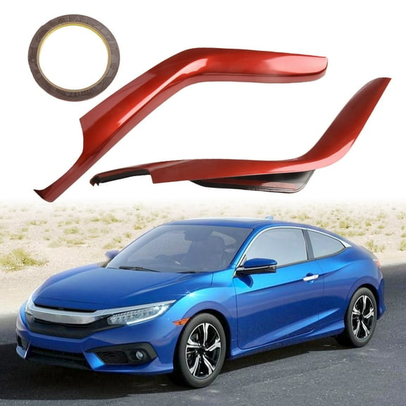 2pcs Carbon Fiber Gear Shift Panel Covers Trim For Honda For Civic 2014-19 Interior Sticker Gear Shift Panel Car Accessories