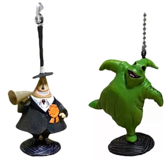 Nightmare Before Christmas Mayor & Oogie Boogie Fan Lamp Pull Chain Figure Pvc