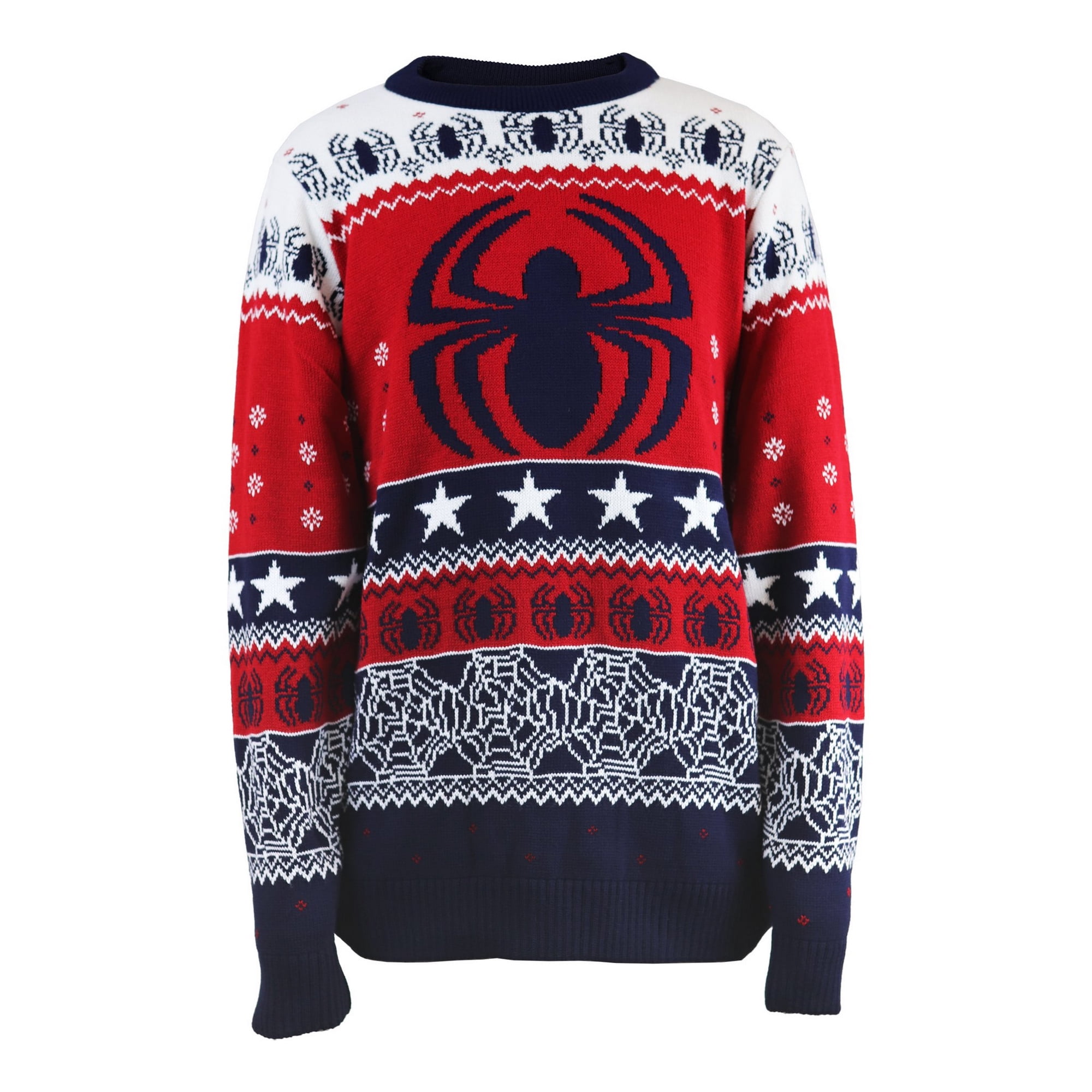 Gifts secret santa spy under Spider-Man Unisex Adults Spider Logo Christmas Jumper | Walmart Canada