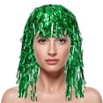 thumbnail image 2 of Kelon Colorful PET Fringe Wig, Sparkling Festival Headpiece, Vibrant Fringe Hair Decor, Fashion Party Accessories for Cheerleaders and Sports Fans, One Size Heardband, 2 of 4
