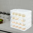 thumbnail image 2 of Cupcake Holder, 4-Tiers Cupcake Carrier Rectangular 13.98*10.04*15.55in, 2 of 15