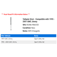 thumbnail image 2 of Tailgate Strut - Compatible with 1995 - 2001 GMC Jimmy 1996 1997 1998 1999 2000, 2 of 2