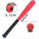 thumbnail image 5 of Bate De BéIsbol Con Pelota De 64 Cm, Divertido Juego Para NiñOs, Bate Para Adultos, Bate De BéIsbol Ligero Con Pelota De Entrenamiento, Color Rojo, 5 of 5