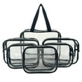 thumbnail image 6 of 6-Piece PVC Cosmetic Bags, Clear and Black, by Walmart, 6 of 7