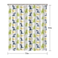 thumbnail image 5 of Dinosaur with Rrrr Pattern Shower Curtain 72"x84" ,Bathroom Decorative Shower Curtains Set with 12 Hooks,Modern Waterproof Washable Shower Curtain, 5 of 6
