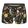 thumbnail image 5 of Uemuo Owls And Plants Pattern Men's Boxer Briefs,Trunk Anti-Chafing,Comfortable, Durable, and Stylish Underwear-Large, 5 of 9