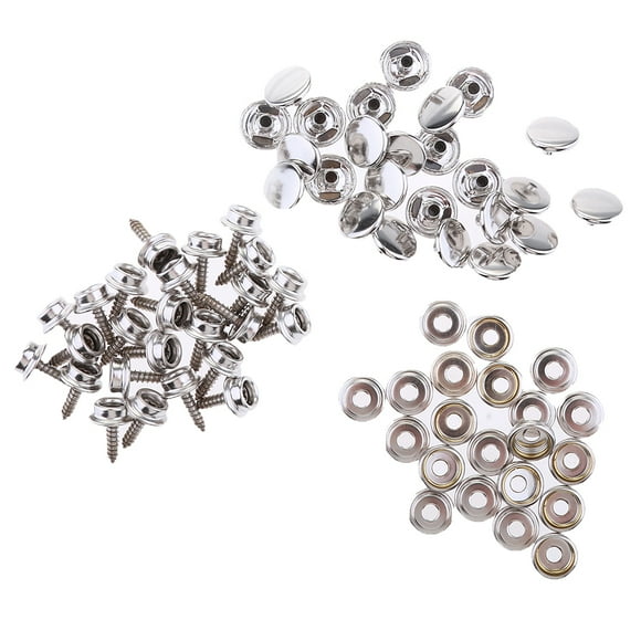 Botón a Presión Macarena 15 mm 25 Juegos (75 Piezas) para Lona