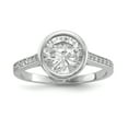 thumbnail image 5 of Sterling Silver Rhodium-Plated Cz 3-Ring Set (Size 7) Made In China qr6630-7, 5 of 5