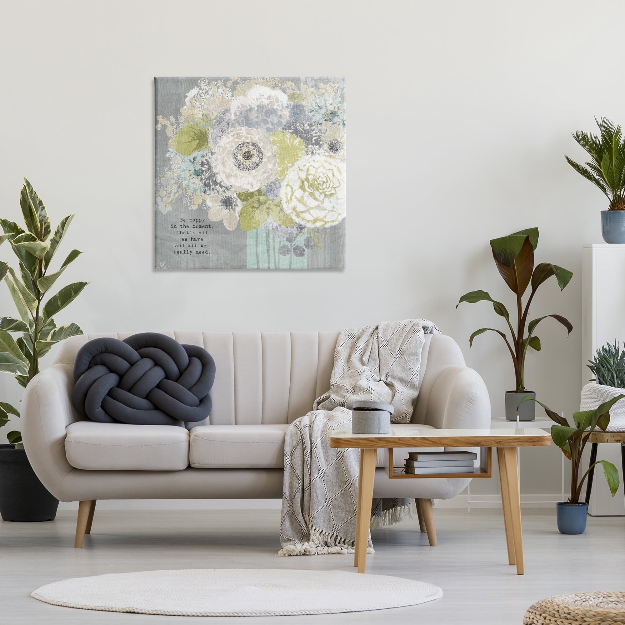 Stupell Industries Happy In The Moment Canvas Wall Art, design by Suzanne Nicoll
