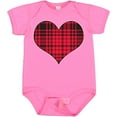 thumbnail image 3 of Inktastic Red Plaid Heart Boys or Girls Baby Bodysuit, 3 of 5