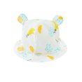 thumbnail image 2 of Wuxian Baby Boys Girls Hats Summer Wide Brim Cute Cartoon Dinosaur Print Adjustable Strap Mesh Patchwork Uv Protection Caps Toddler Outdoor Beach Playground Casual Hats,Light Yellow,6-12 Months, 2 of 3
