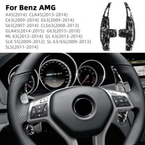 Car Steering Wheel Paddle Shifters ABS Material for Mercedes-Benz Old AMG Car Interior Accessories, Black Forged Pattern