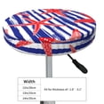 thumbnail image 4 of Naloa Sea Stars Round Bar Stool Cushion Cover 12-14 inch, Fits Kitchen, Office, Restaurant Chairs - 12 inch, 4 of 7