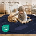 thumbnail image 3 of ODIKA 9'x12' Navy Blue Abstract Geometric Diagonal Washable Area Rug Modern Minimalist Scattered Shapes Motifs for Dining Room, Basement, Large Office, Non-Slip Chair-Friendly, 3 of 6