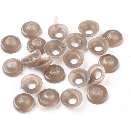 12mm Safety Eyes Washer 100pcs Craft Eyes Backs Stuffed Crochet Eyes Kawaii Eyes for Teddy Bear Amigurumi Craft Puppet Plush Animal Making for DIY