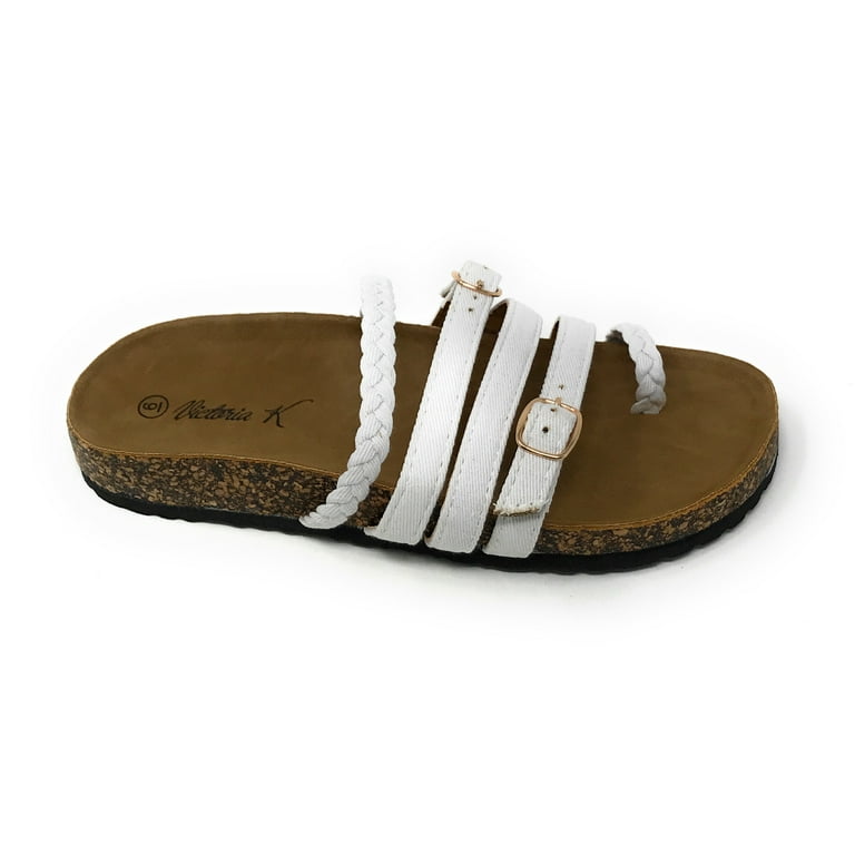 Buckle cork hotsell sandals