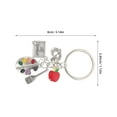 thumbnail image 2 of UPOUART 2Pcs Artist Keychain Silver Zinc Alloy Backpack Charm Handbag Charms For Art Lovers Outdoor Use, 2 of 6