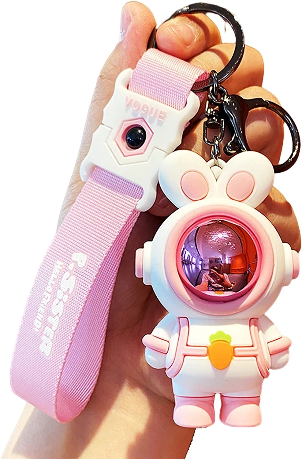 Cute PVC Colorful Astronauts Keychain Tassels Gloomy Bear Rabbit Ears Car  Backpack Key Chain Pendant Jewelry Gifts for Women - AliExpress