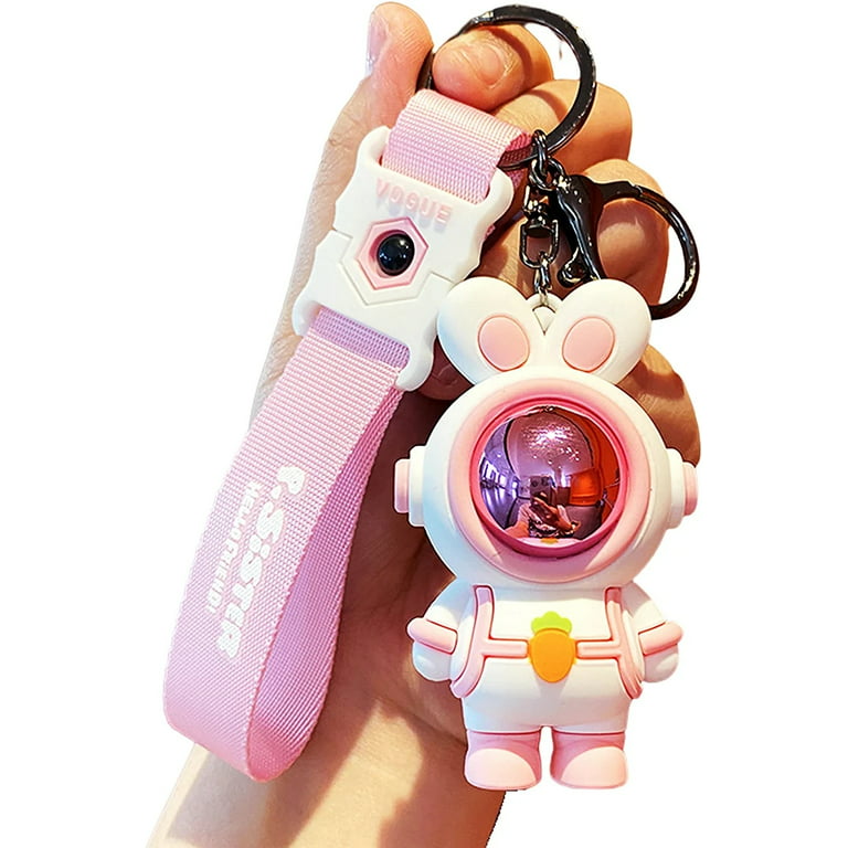 Astronaut Keychain Bear Key Ring Rabbit Bag Charm for Car Keys, Backpack  Accessories,Decoration Gift for Women Men Boys Girls